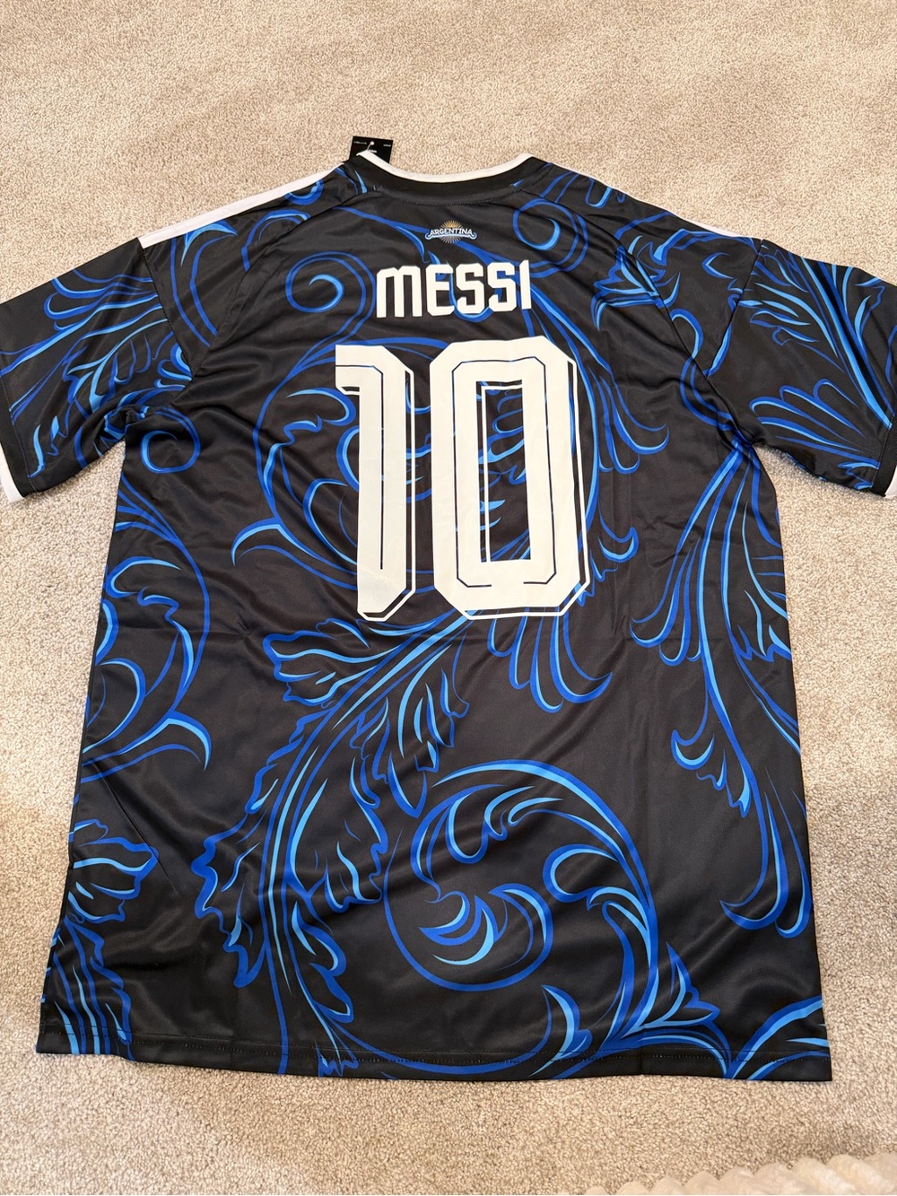 Men’s adidas Argentina Messi World Cup 2026 away slim fit soccer jersey